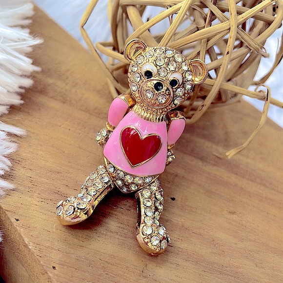 Jewelry - Bear Rhinestone Brooch Pin